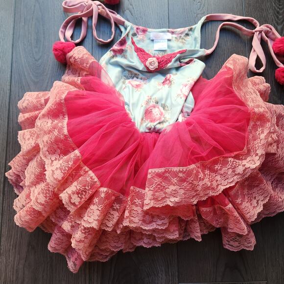 Dollcake Waiting on Wildflowers Girls Tutu Dress, size 7 - Picture 5 of 7